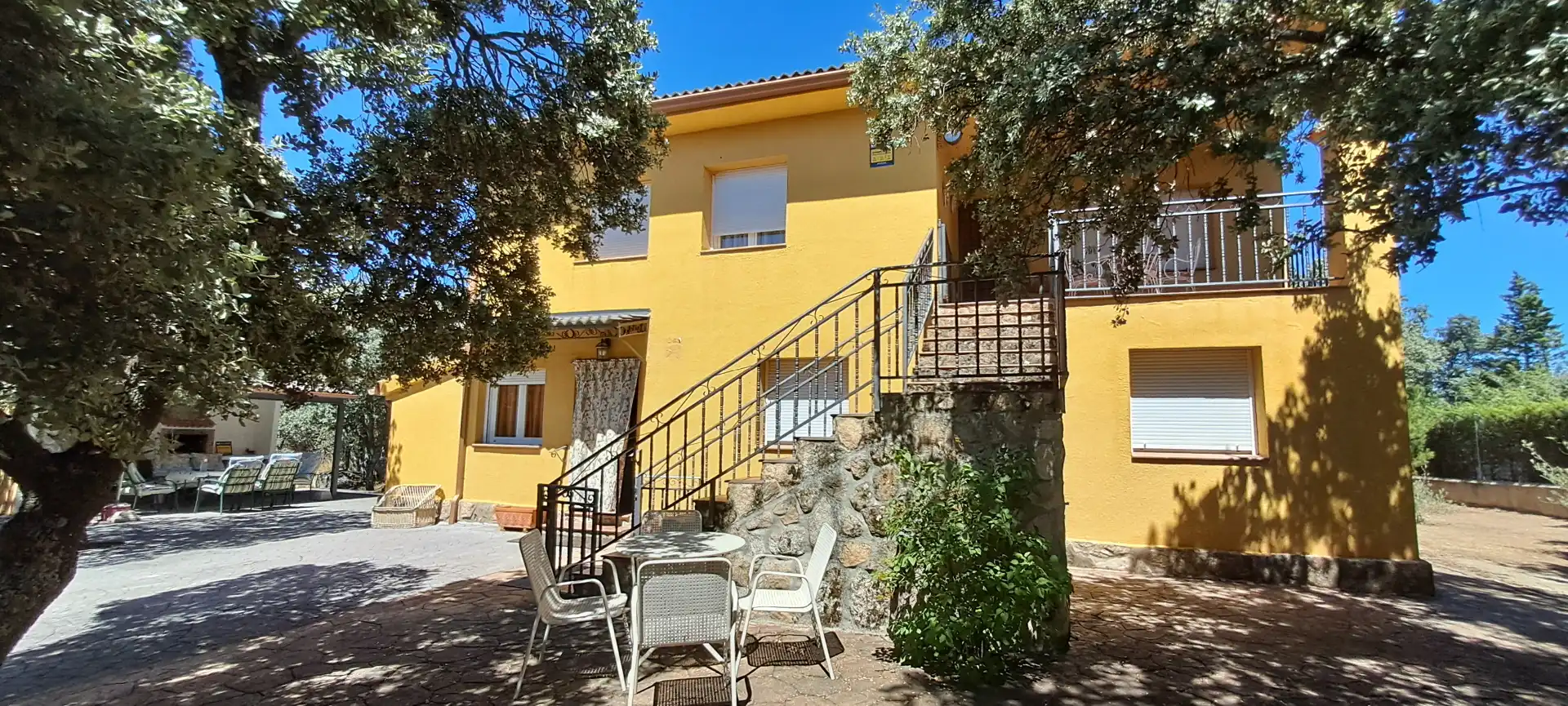 Vista exterior de Casa o chalet en venta en Ituero y Lama con Calefacción, Jardín privado y Piscina