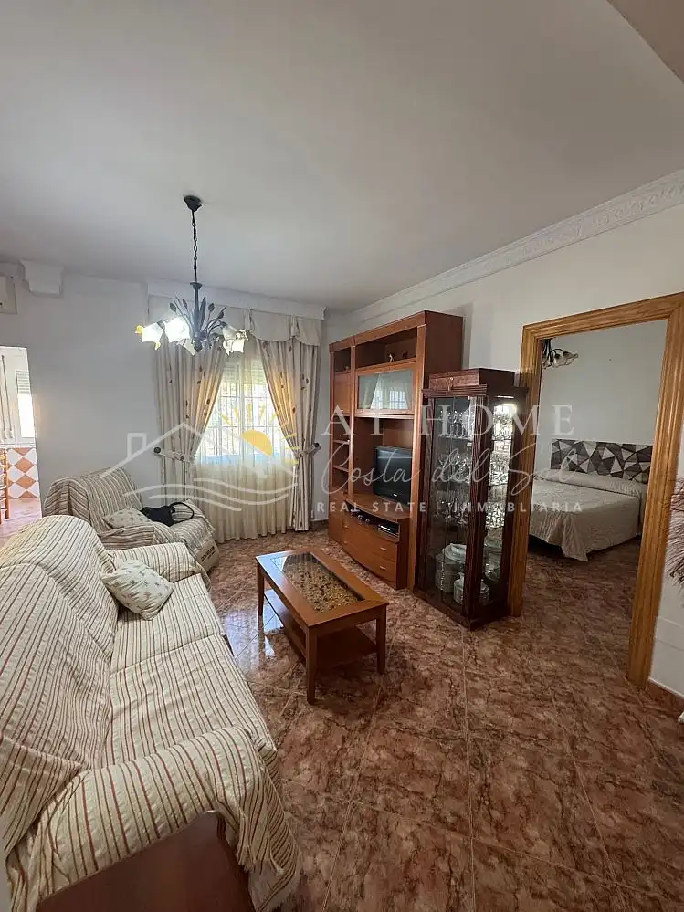 Wohnzimmer von Haus oder Chalet zur Miete in Torrox mit Ofen