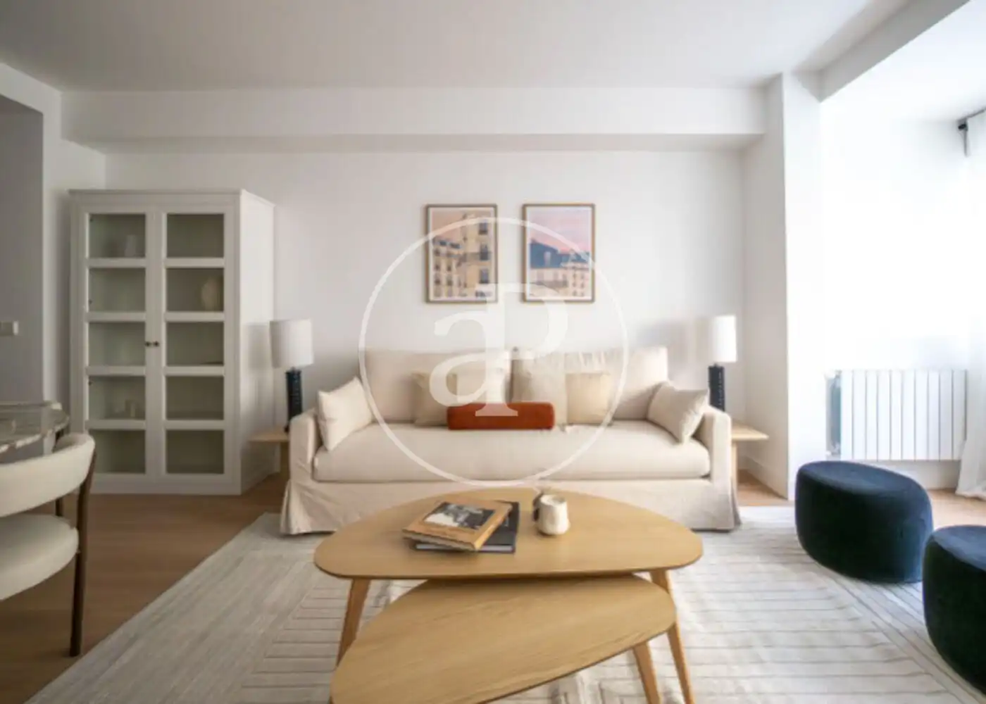 Living room of Flat for sale in Madrid  with Air Conditioner, Heating and Furnished