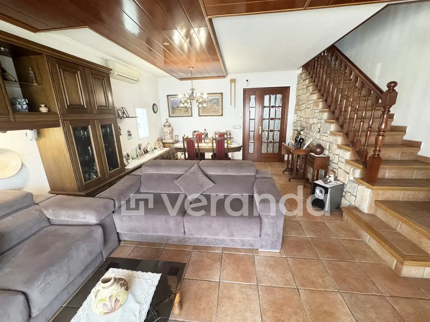 Sala d'estar de Casa adosada en venda en Ripollet amb Calefacció, Traster i Balcó