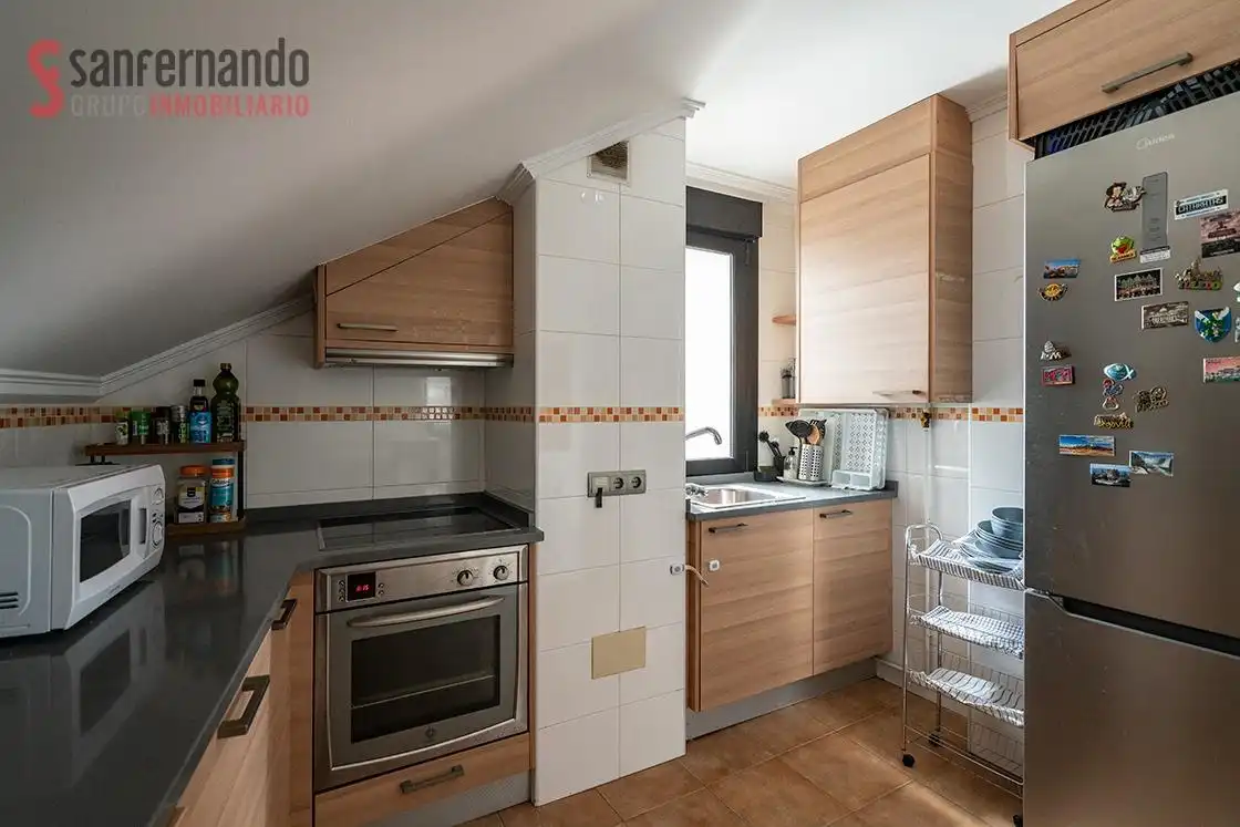 Cocina de Ático en venta en Suances con Calefacción y Terraza
