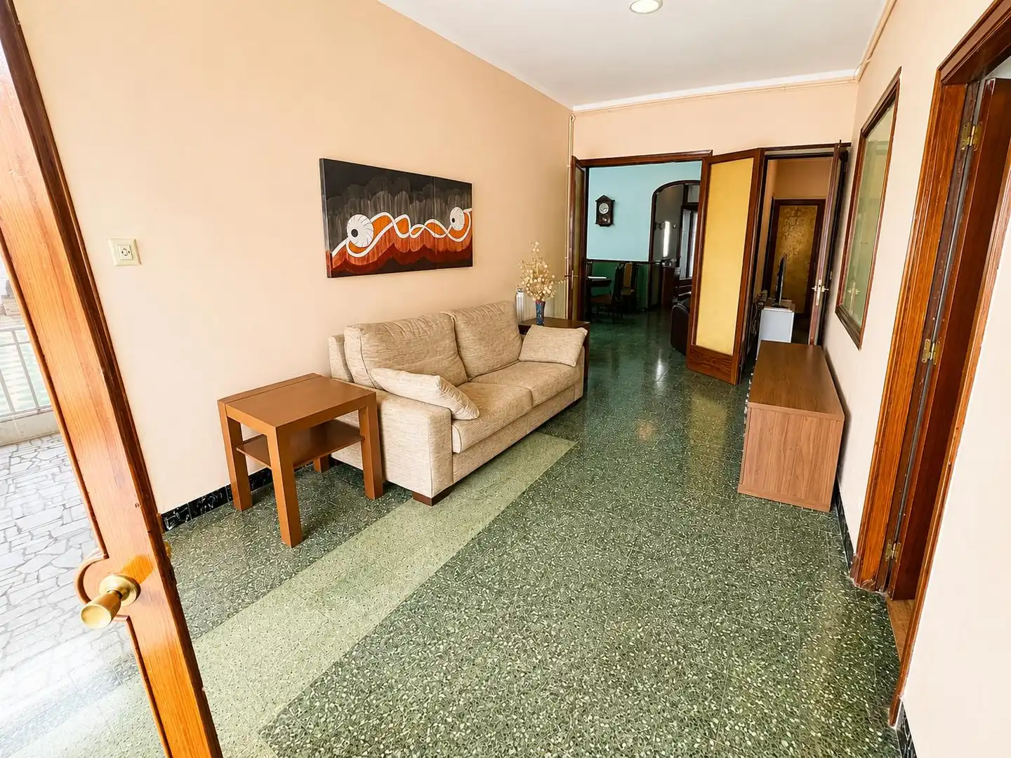 Sala d'estar de Planta baixa en venda en Malgrat de Mar amb Calefacció, Traster i Moblat