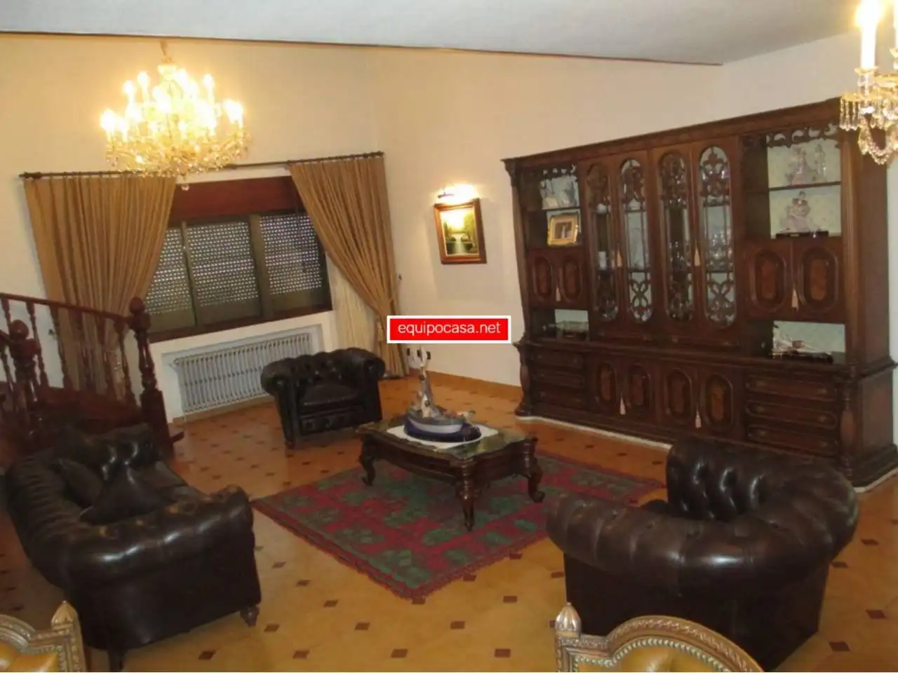 Sala d'estar de Casa o xalet en venda en Lugo amb Calefacció, Jardí privat i Parquet