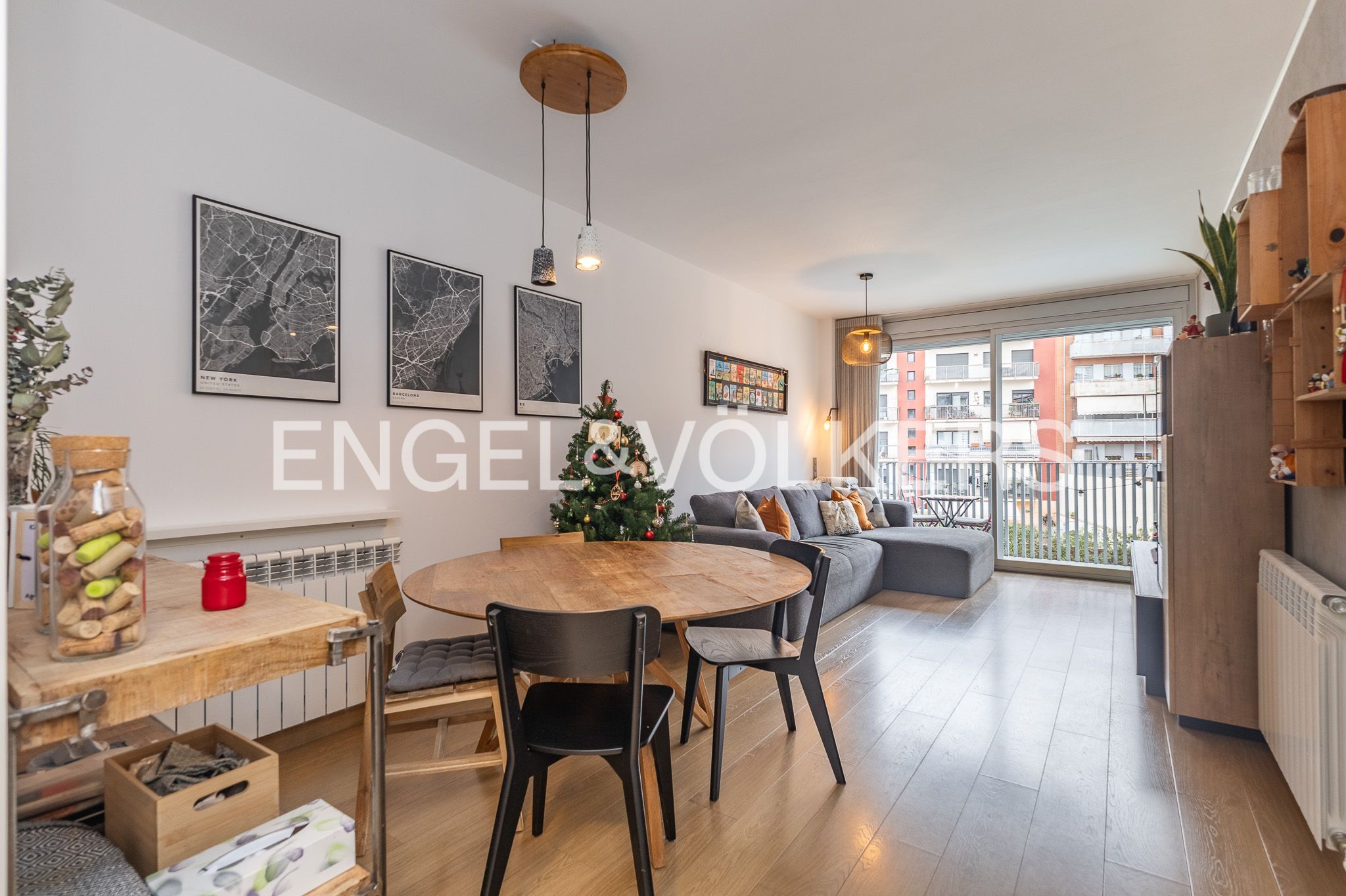 Living room of Apartment for sale in Sabadell  with Air Conditioner, Heating and Parquet flooring