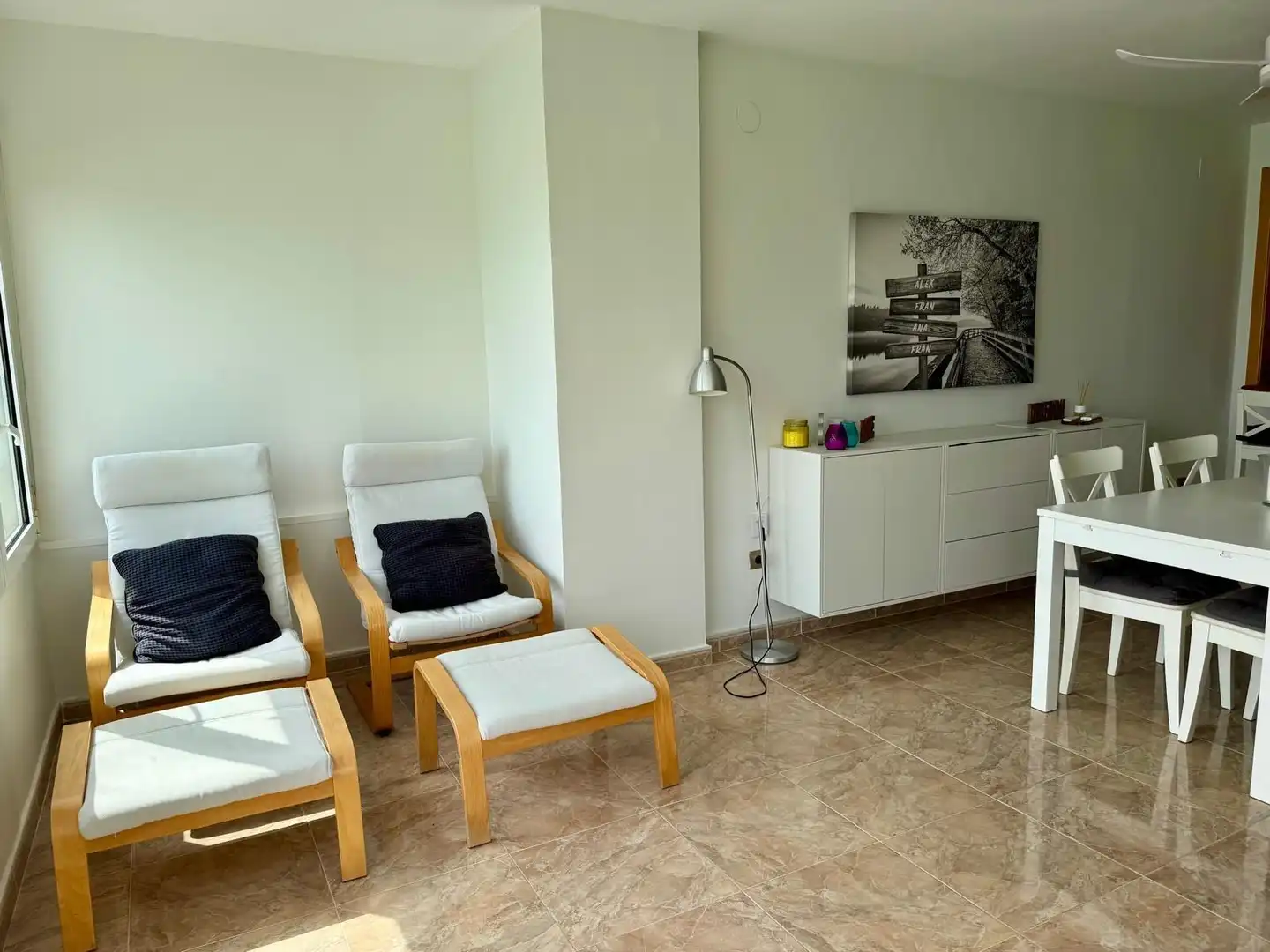 Living room of Apartments for rent in Alicante / Alacant  with Air Conditioner, Furnished and Community pool