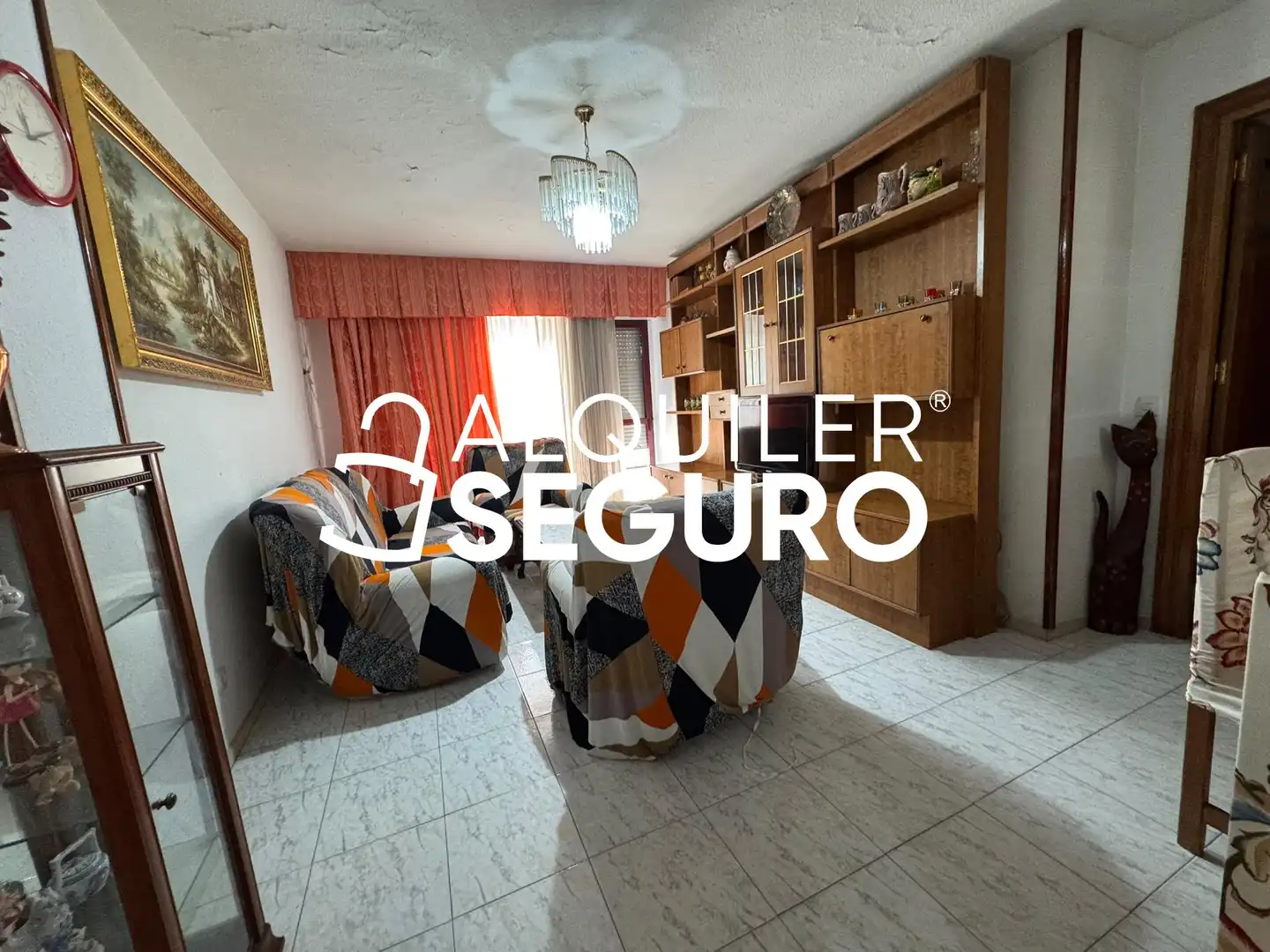 Living room of Flat for rent in Madrid  with Heating and Furnished