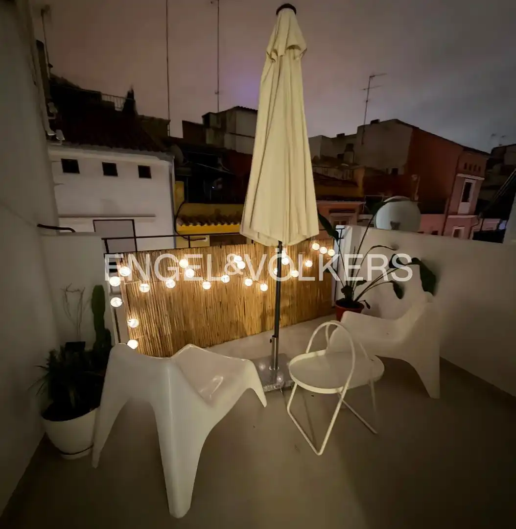 Terrace of Flat for rent in Valencia  with Air Conditioner, Heating and Terrace