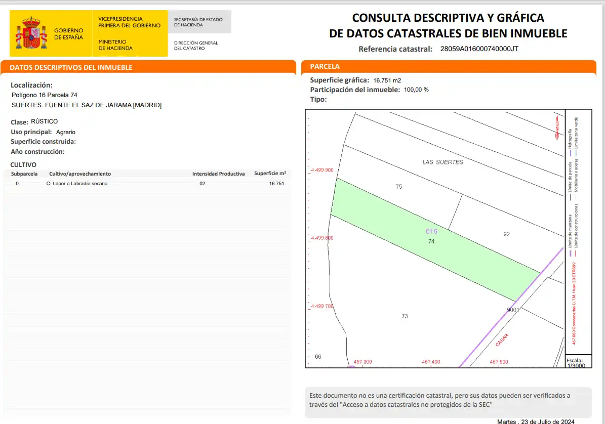 Terreny rústic en venda a M-117 15, imagen 7