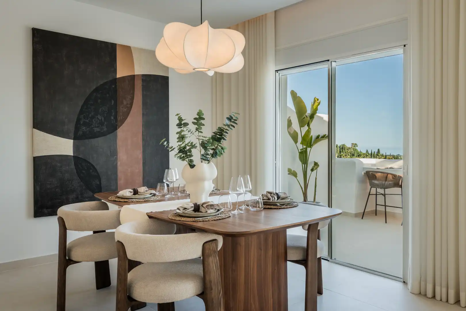 Dining room of Attic for sale in Marbella  with Air Conditioner, Terrace and Swimming Pool