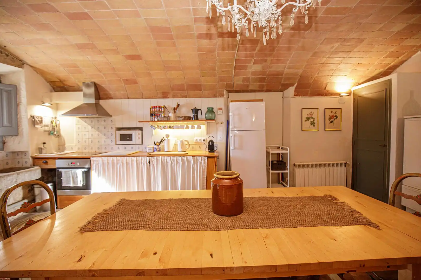 Cocina de Finca rústica de alquiler en Pals
