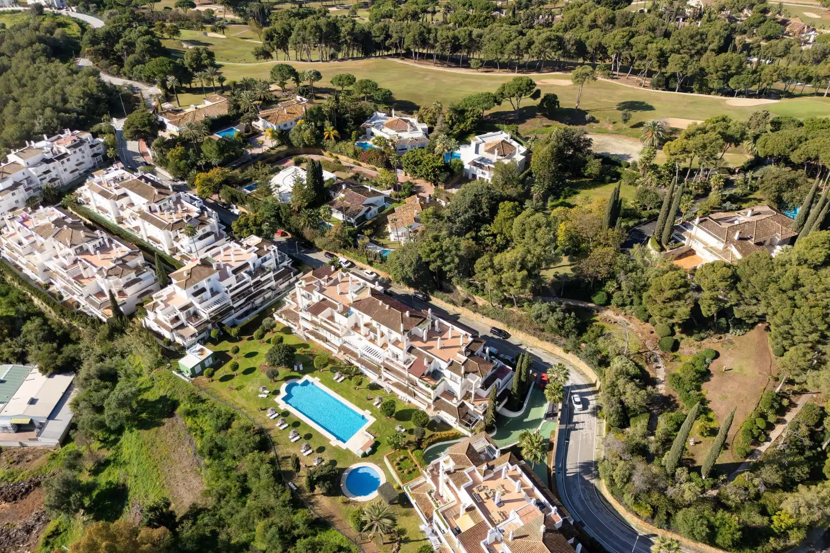 Exterior view of Flat for rent in Marbella  with Air Conditioner, Terrace and Swimming Pool
