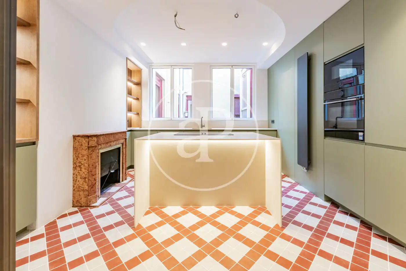 Kitchen of Flat for sale in Madrid  with Air Conditioner, Heating and Balcony