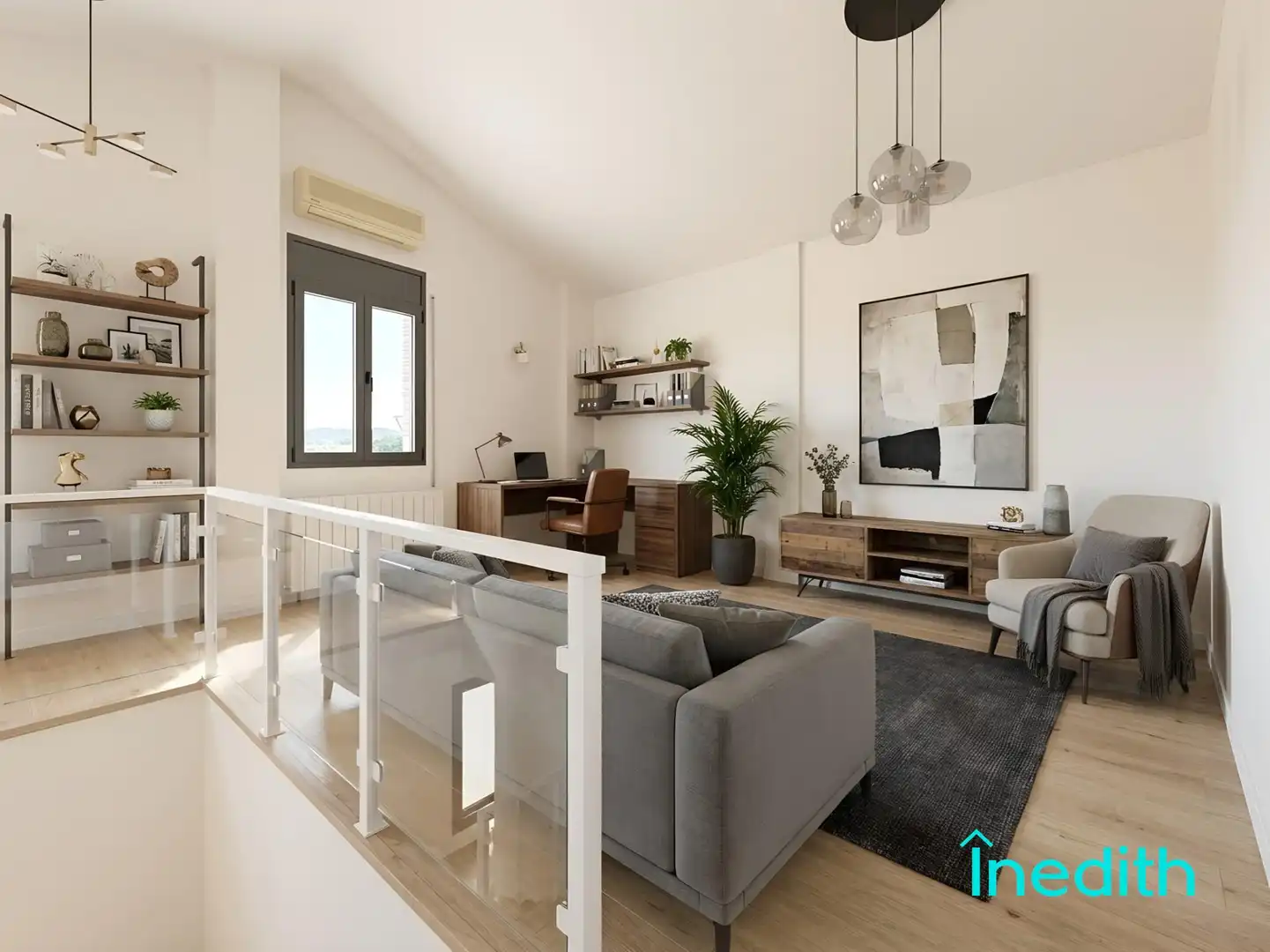 Sala d'estar de Casa o xalet en venda en Barcelona amb Aire condicionat, Calefacció i Terrassa