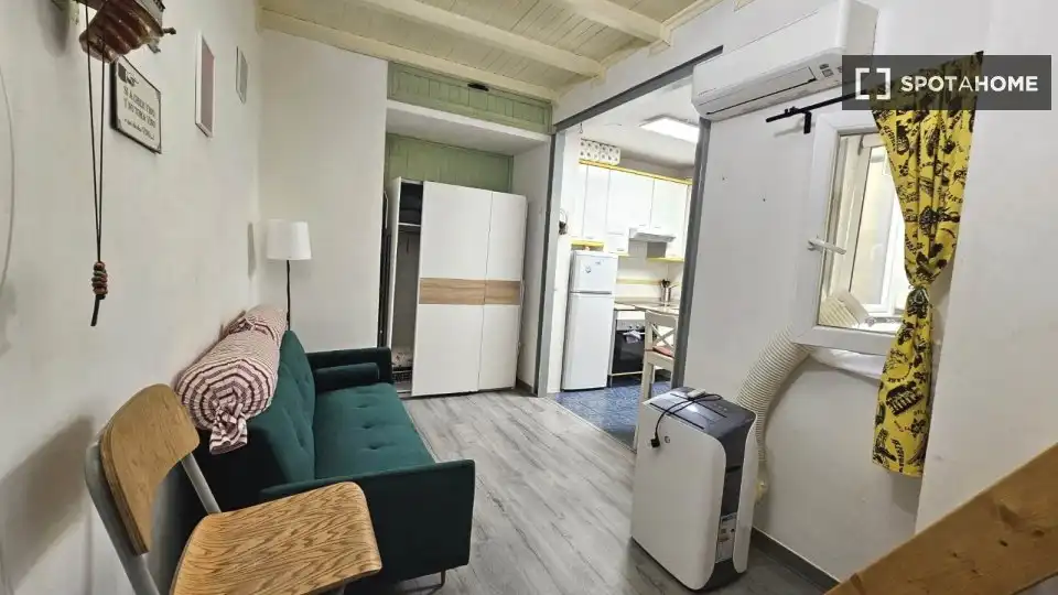Sala de estar de Piso de alquiler en Madrid con Aire acondicionado, Calefacción y Amueblado