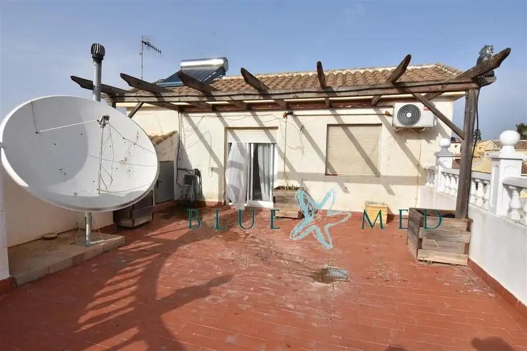 Terraza de Casa o chalet en venta en Mazarrón con Aire acondicionado, Jardín privado y Terraza