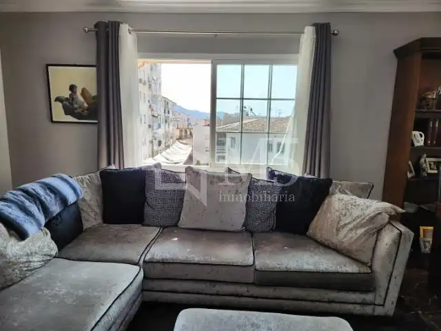 Living room of Flat for sale in Nerja  with Air Conditioner, Terrace and Furnished