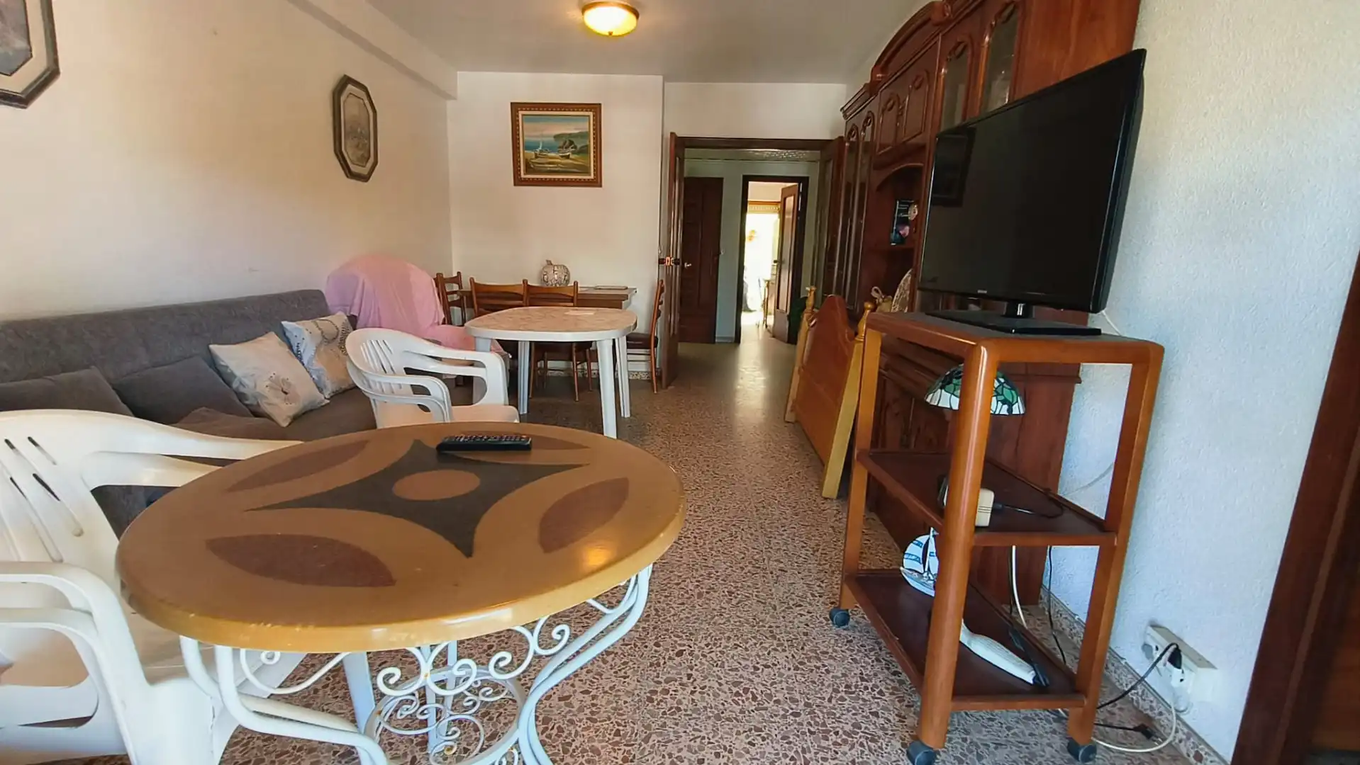 Sala de estar de Piso en venta en Tavernes de la Valldigna con Aire acondicionado, Horno y Balcón