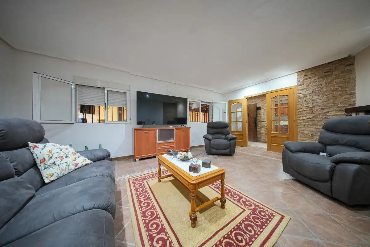 Sala de estar de Casa o chalet en venta en Villarejo de Salvanés con Calefacción, Jardín privado y Terraza