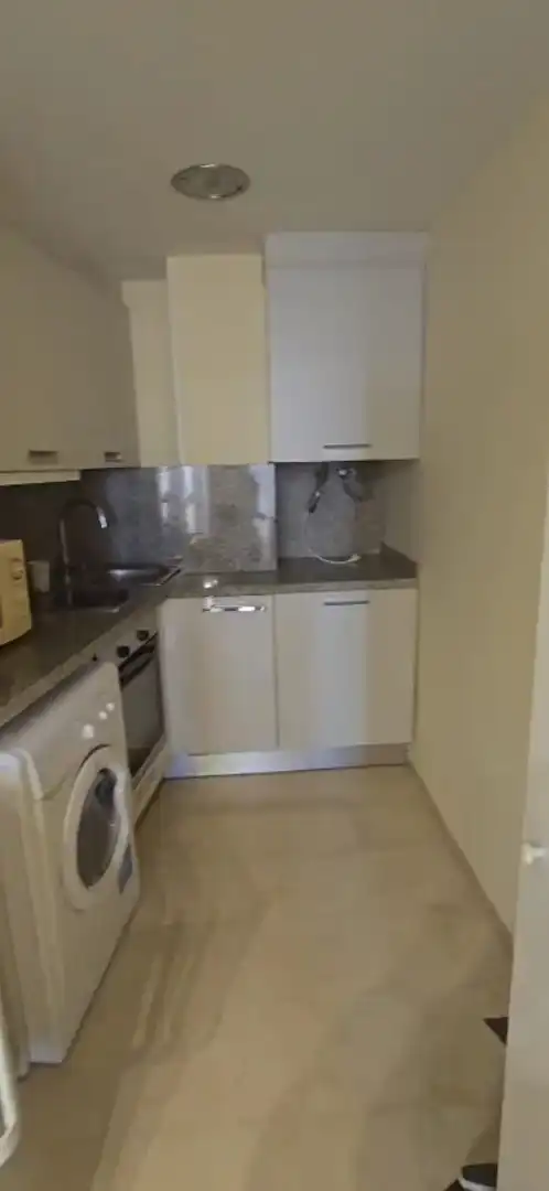 Cuina de Apartament de lloguer en Alfara del Patriarca amb Jardí privat, Moblat i Forn