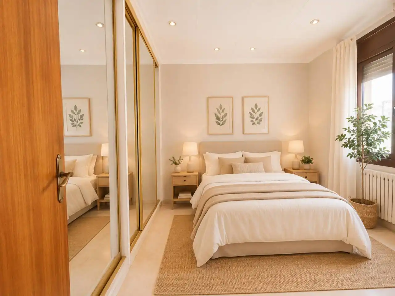 Schlafzimmer von Wohnung zum Verkauf in Cerdanyola del Vallès mit Heizung und Balkon