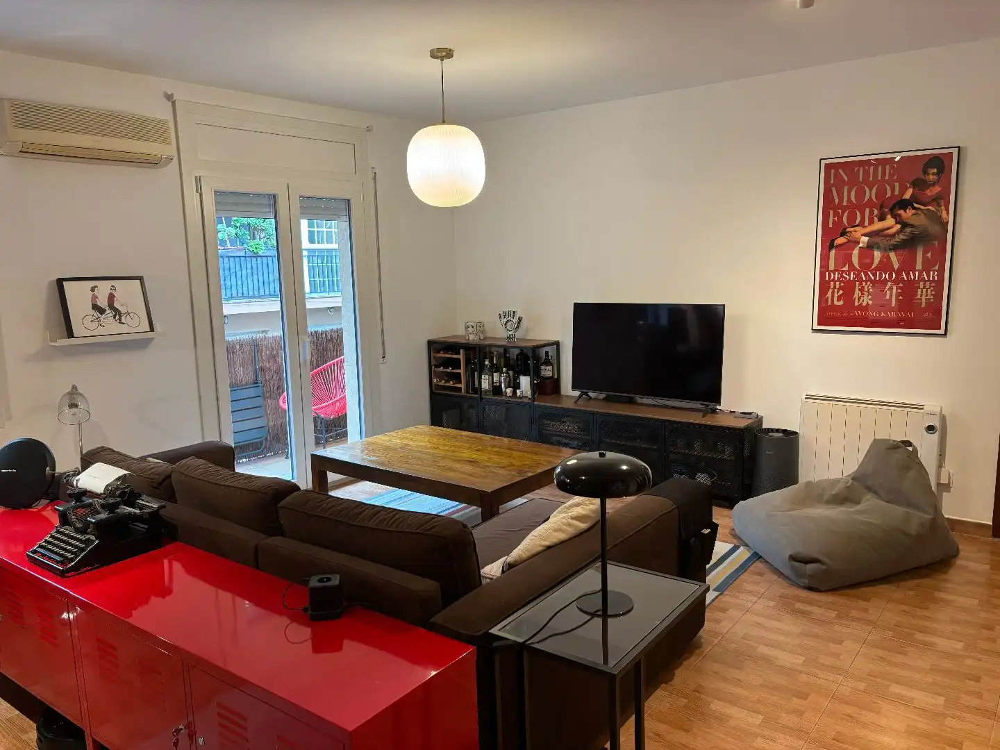 Sala d'estar de Pis en venda en  Barcelona Capital amb Aire condicionat, Terrassa i Balcó