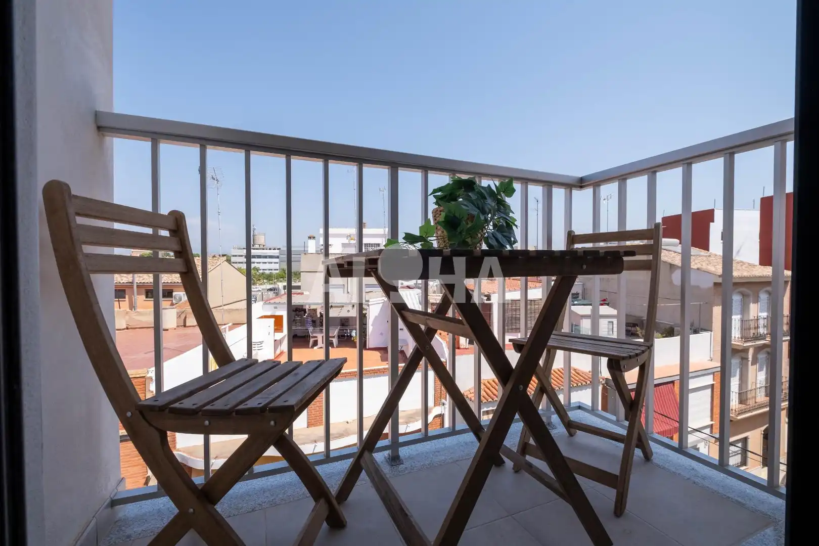 Balcony of Apartments for rent in Alfara del Patriarca  with Air Conditioner, Heating and Furnished
