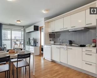 Kitchen of Flat to rent in L'Hospitalet de Llobregat  with Air Conditioner, Heating and Furnished