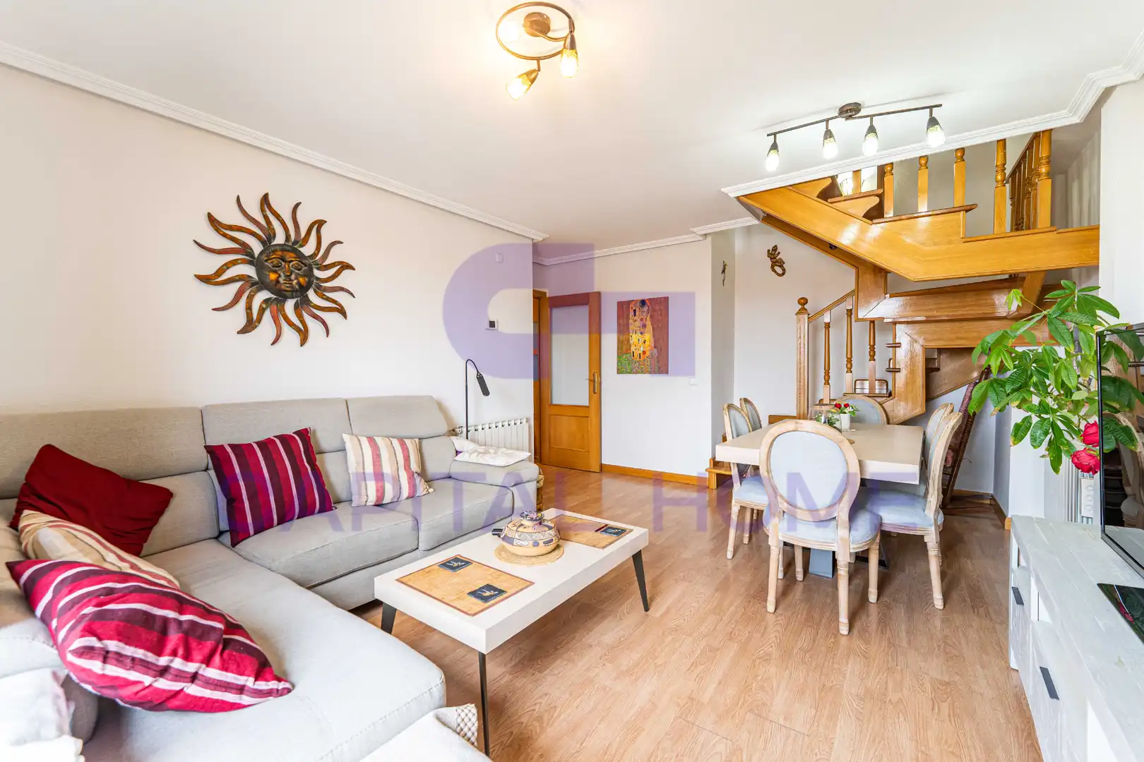 Wohnzimmer von Maisonette zum Verkauf in Alcorcón mit Klimaanlage, Heizung und Parkett
