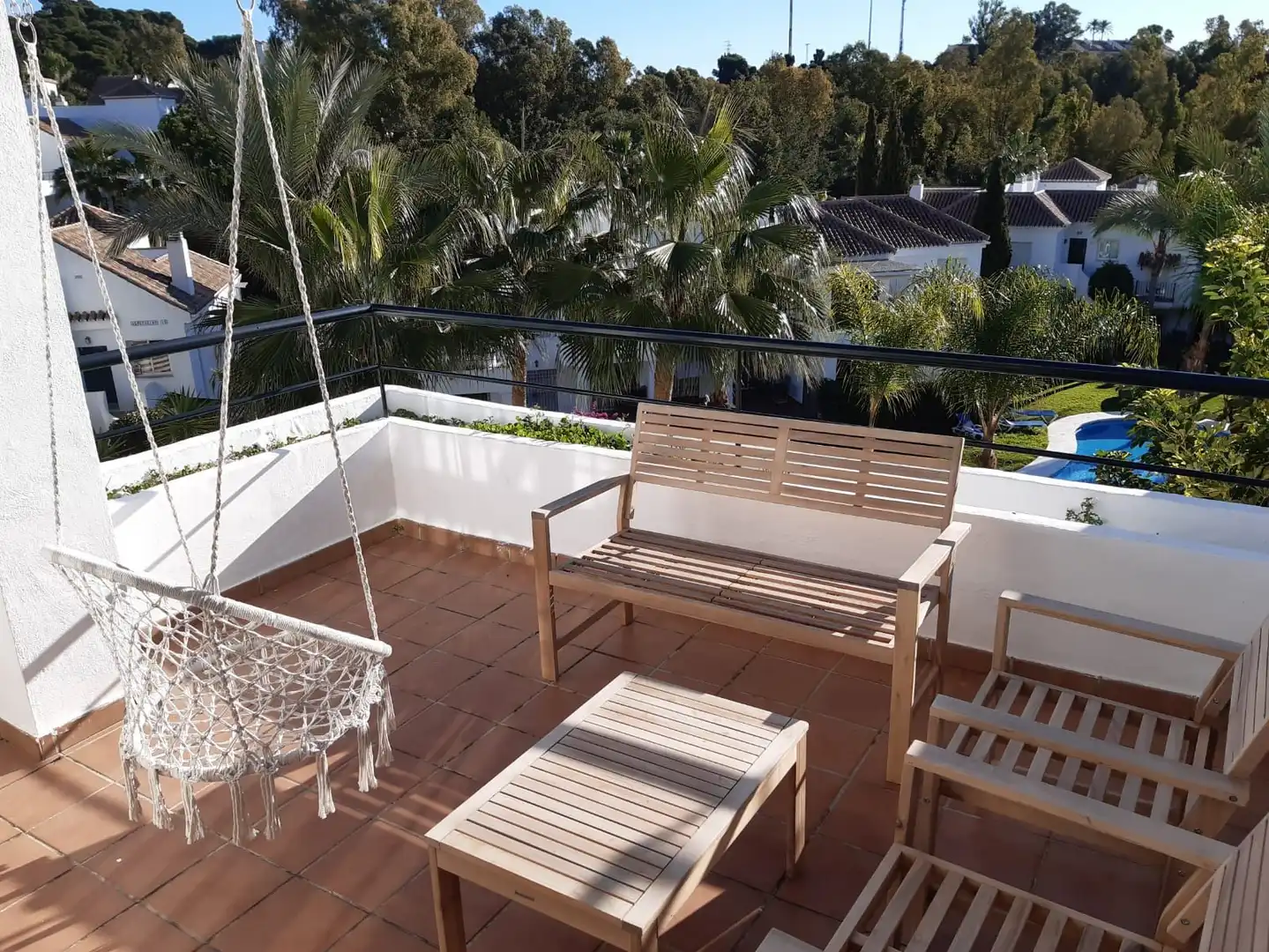 Terrace of Apartments for rent in Marbella  with Air Conditioner, Heating and Terrace