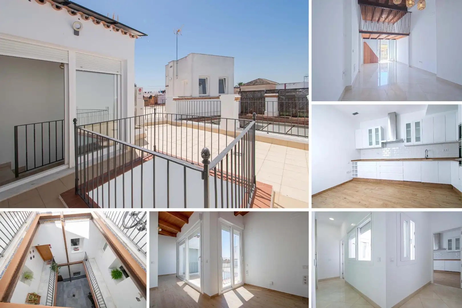 Außenansicht von Dachboden zum Verkauf in Sevilla mit Klimaanlage, Terrasse und Balkon