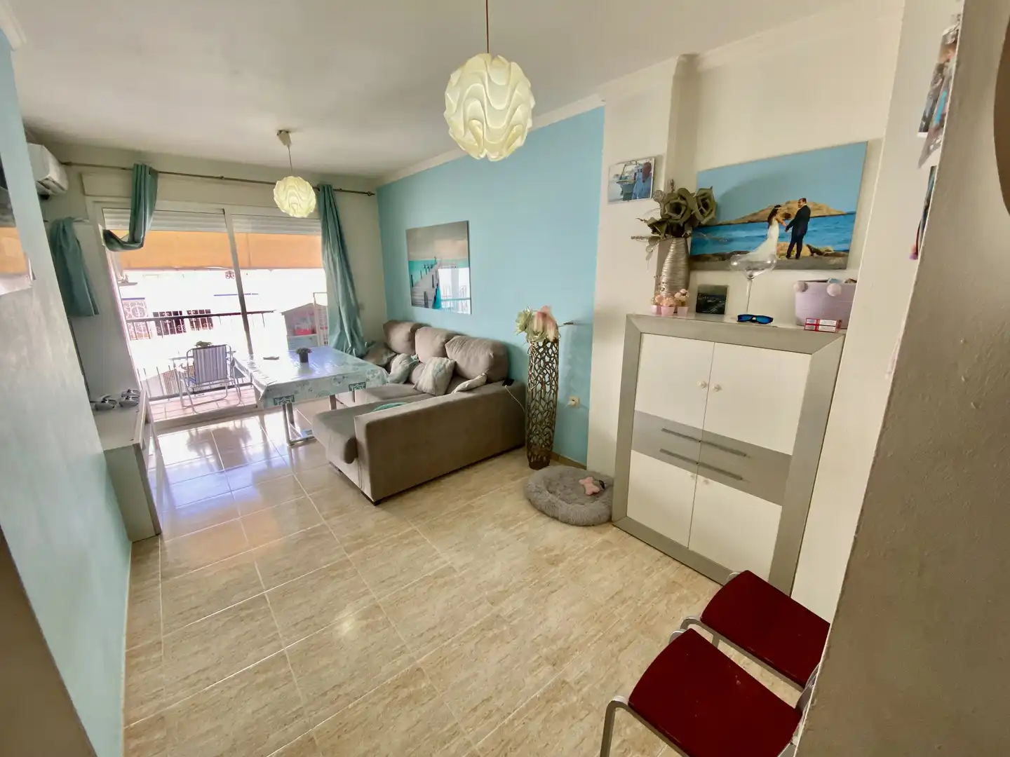 Sala de estar de Apartamento en venta en Carboneras con Aire acondicionado, Calefacción y Amueblado