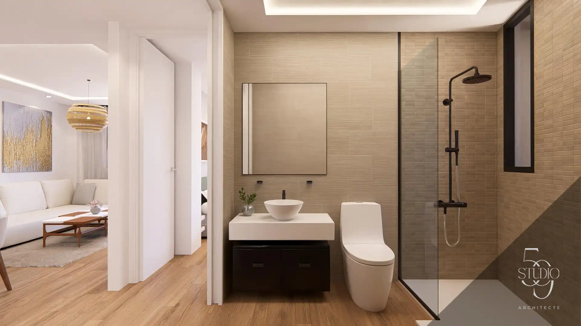 Baño de Apartamento en venta en Fuengirola con Aire acondicionado, Calefacción y Balcón