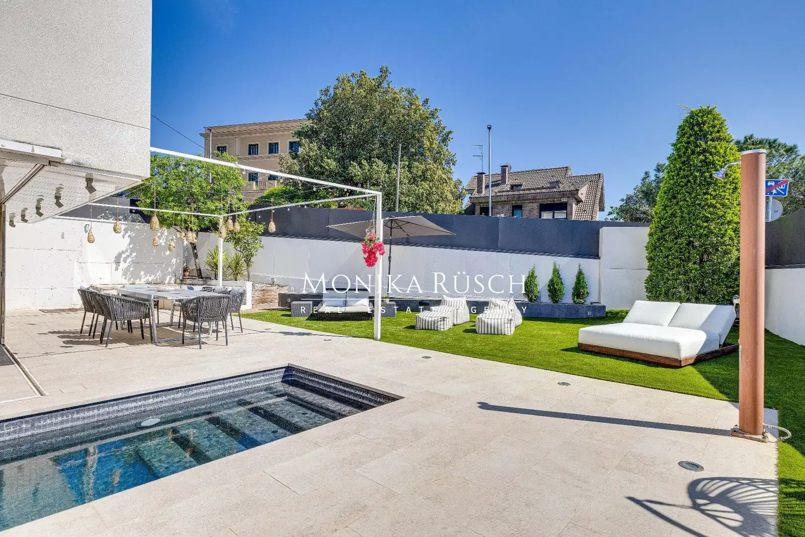 Casa con piscina in affitto a Sarrià - Sant Gervasi