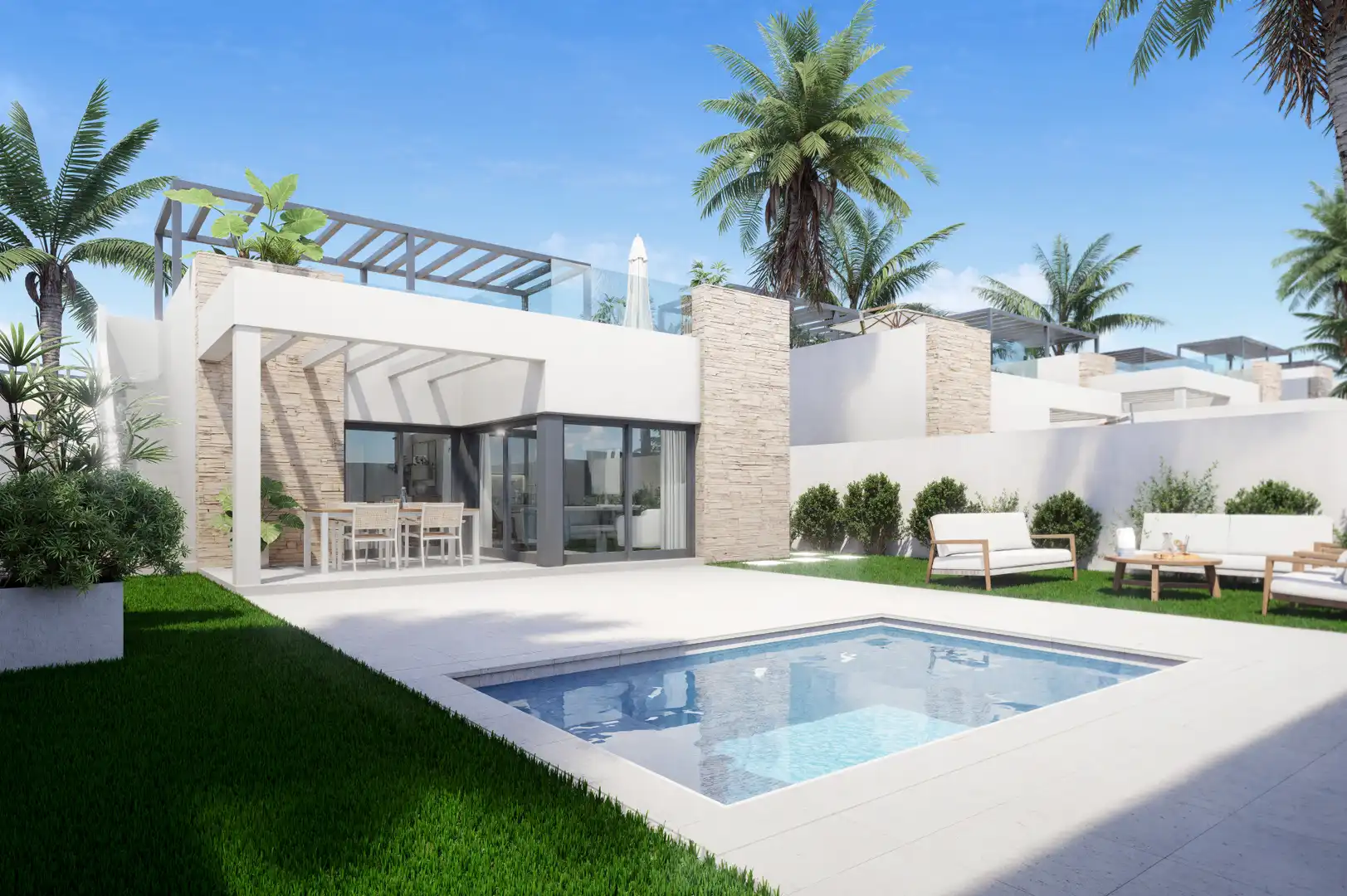 Vista exterior de Casa o xalet en venda en Vera amb Aire condicionat, Calefacció i Jardí privat