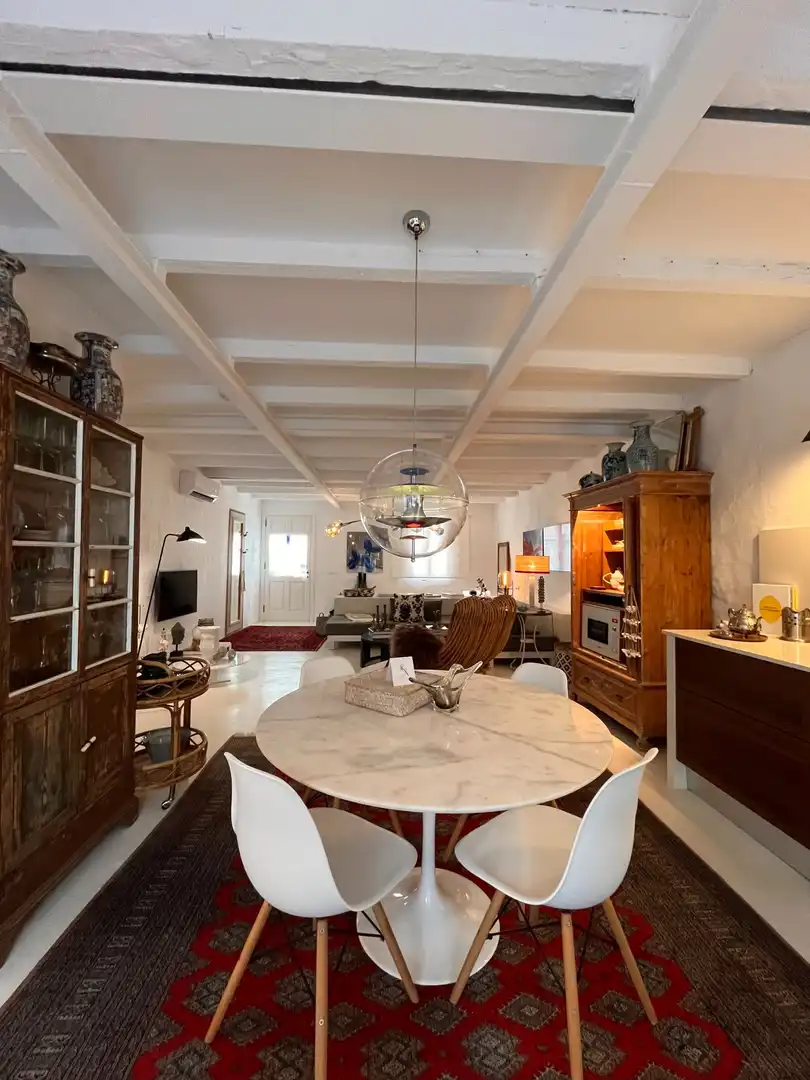 Wohnzimmer von Country house zum Verkauf in Es Migjorn Gran mit Klimaanlage, Heizung und Privatgarten
