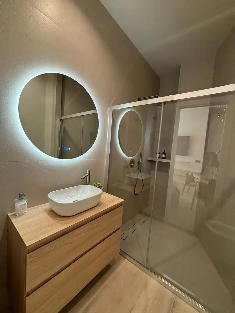 Bathroom of Apartments for rent in L'Alfàs del Pi  with Air Conditioner, Furnished and Community pool