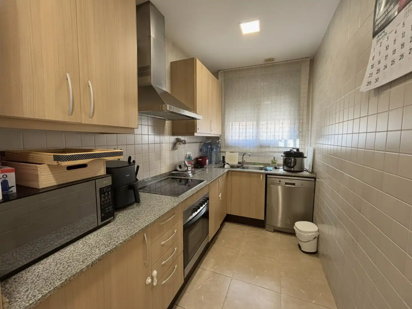 Küche von Wohnung zum Verkauf in Sant Feliu de Codines mit Klimaanlage, Heizung und Parkett