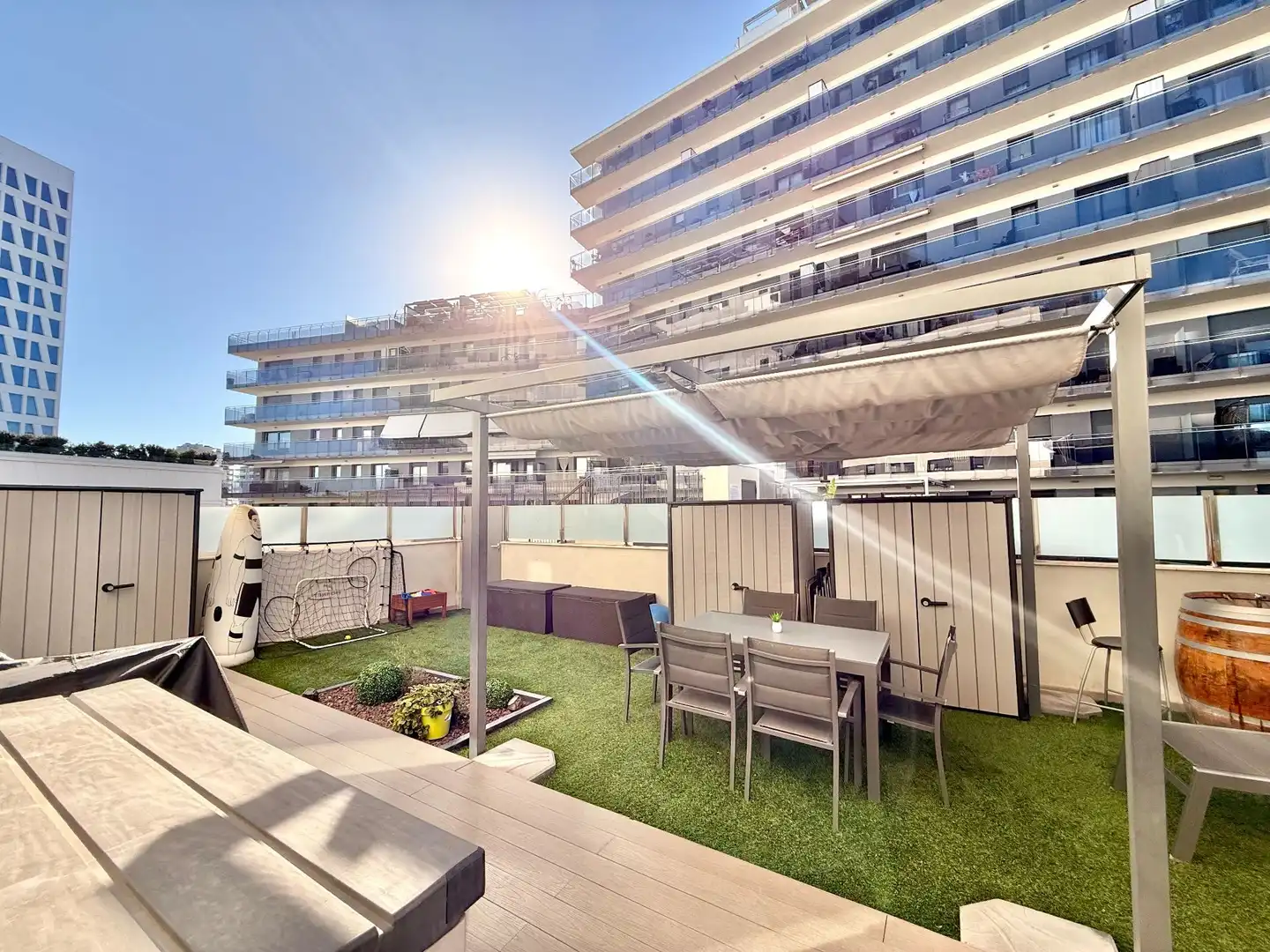 Terraza de Piso en venta en Badalona con Calefacción, Terraza y Piscina comunitaria