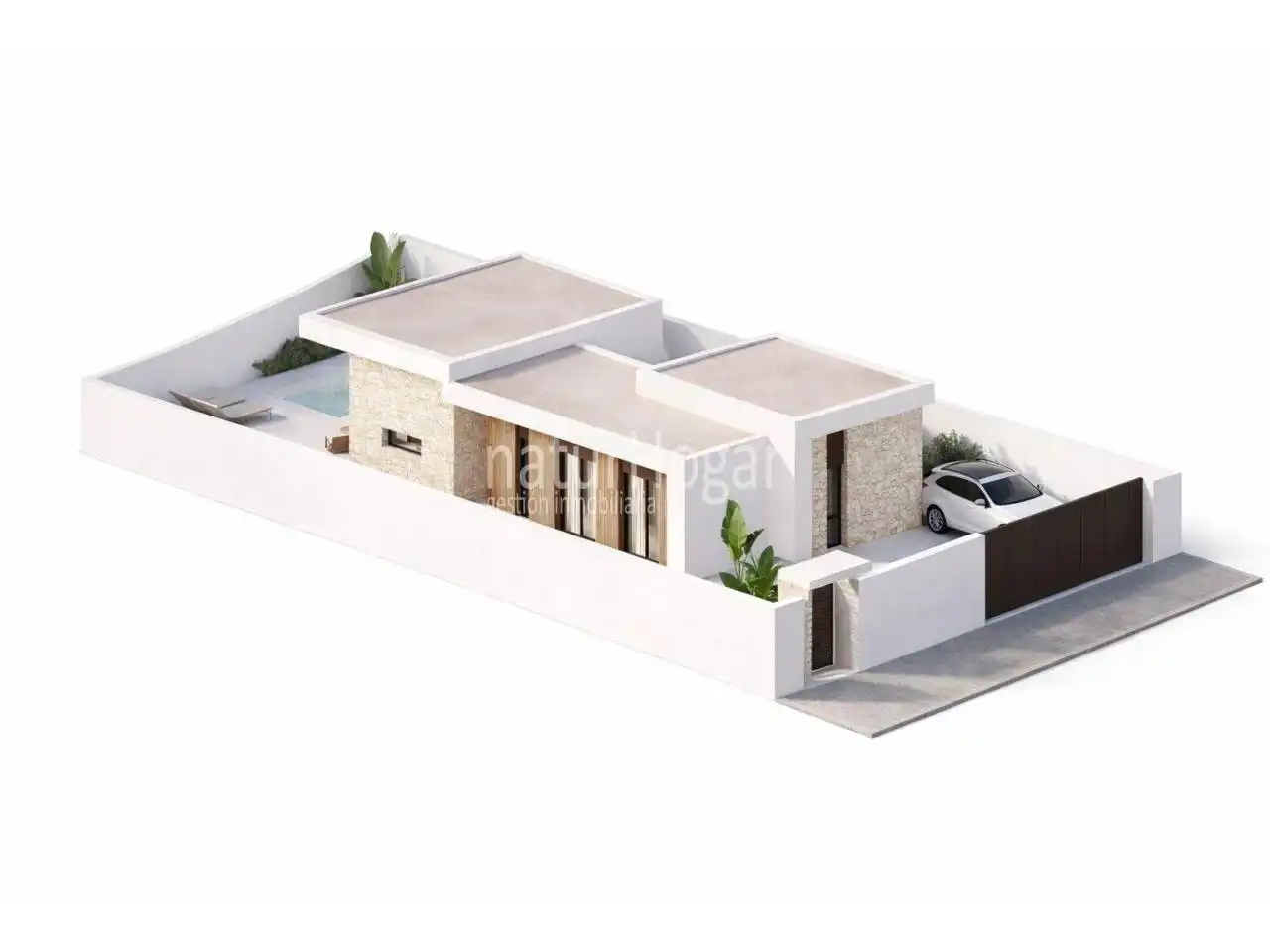 Exterior view of Houses for sale in La Pobla de Vallbona  with Air Conditioner, Private garden and Swimming Pool