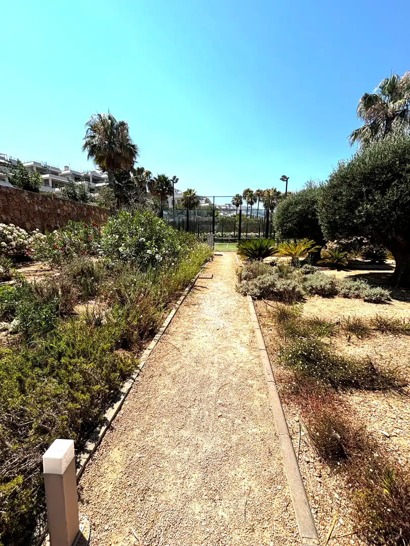 Garten von Wohnung zur Miete in Sant Josep de sa Talaia mit Klimaanlage, Heizung und Privatgarten