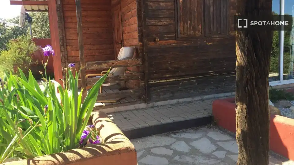 Garden of Flat for rent in Madrid  with Air Conditioner, Heating and Furnished