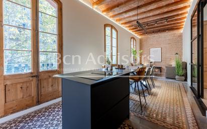 Kitchen of Flat for sale in  Barcelona Capital  with Air Conditioner, Heating and Terrace