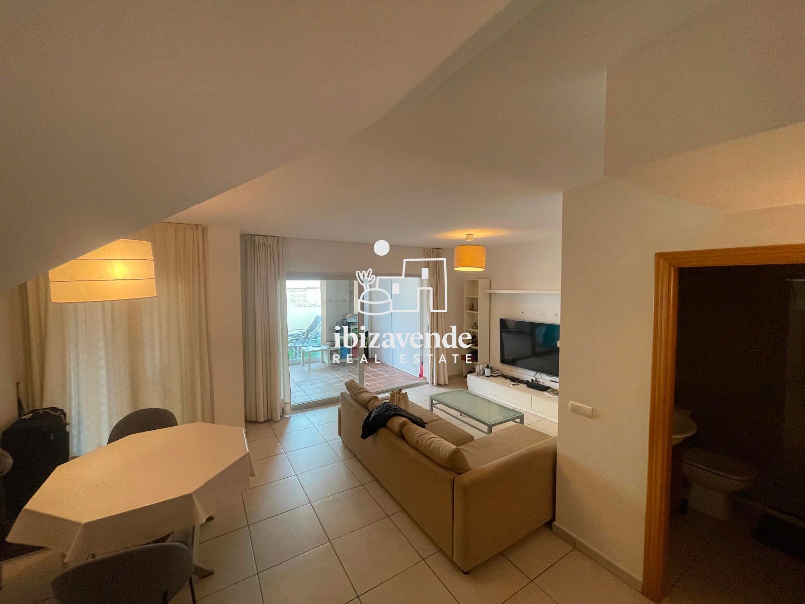 Exterior view of Single-family semi-detached to rent in Sant Josep de sa Talaia  with Air Conditioner, Private garden and Terrace