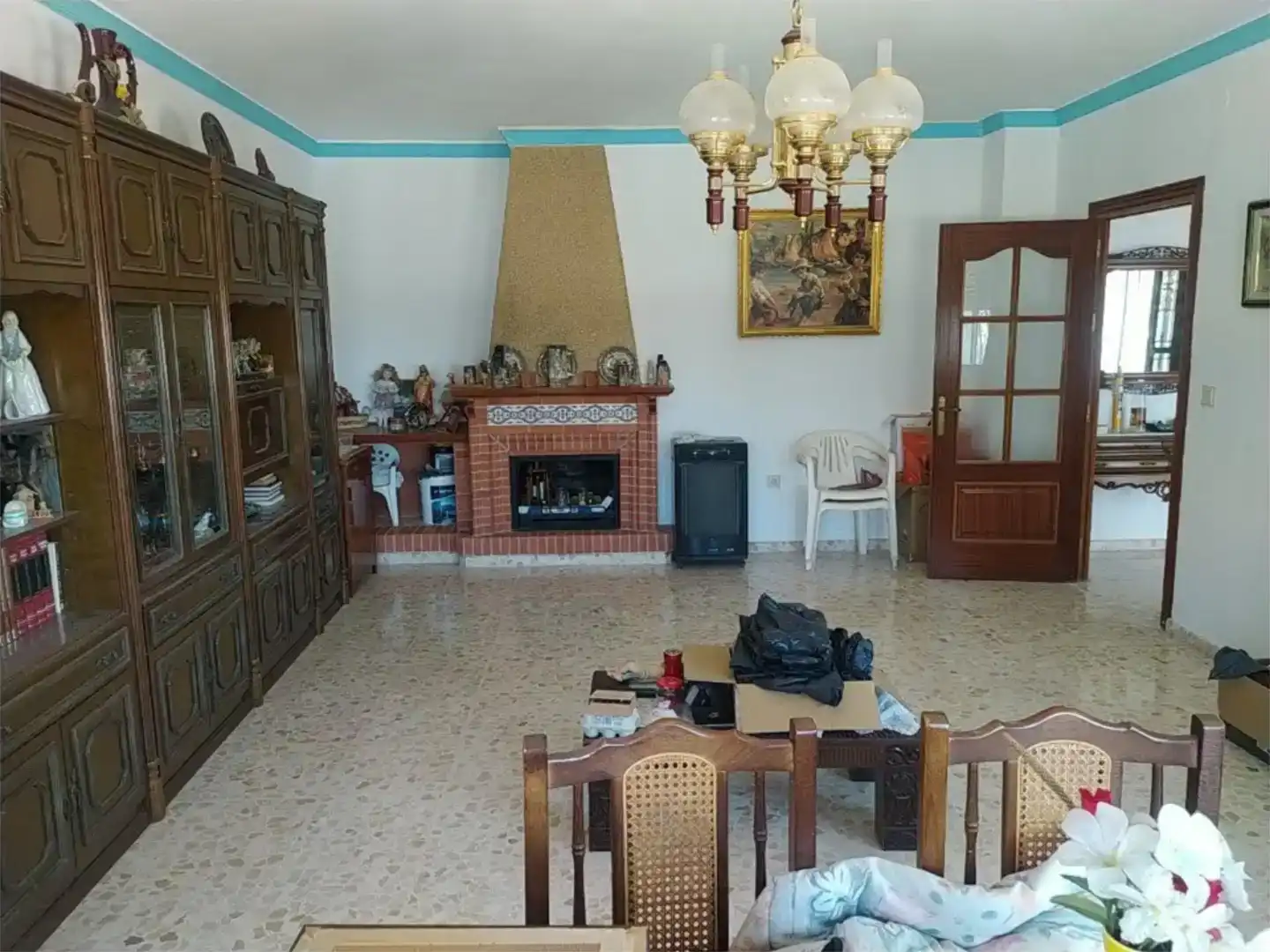 Sala d'estar de Finca rústica en venda en Alfarnatejo amb Aire condicionat i Jardí privat