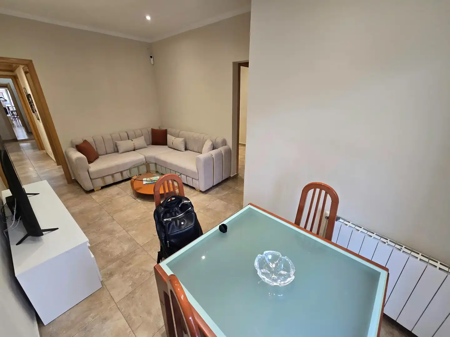 Sala de estar de Piso en venta en Barcelona con Aire acondicionado y Balcón