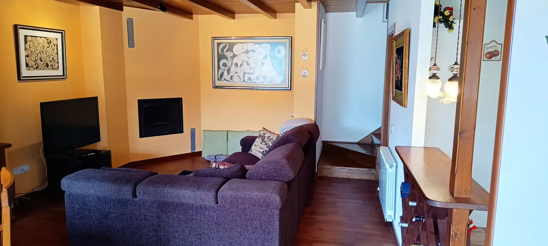 Living room of Detached homes for sale in Sort  with Heating, Parquet flooring and Terrace