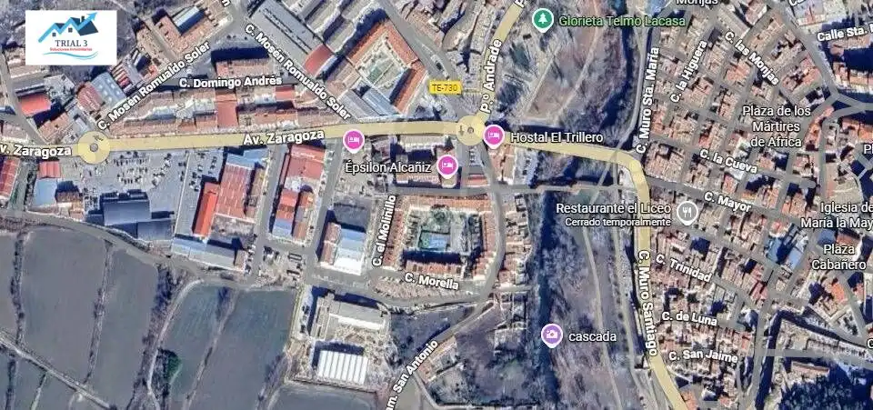 Vista exterior de Pis en venda en Alcañiz