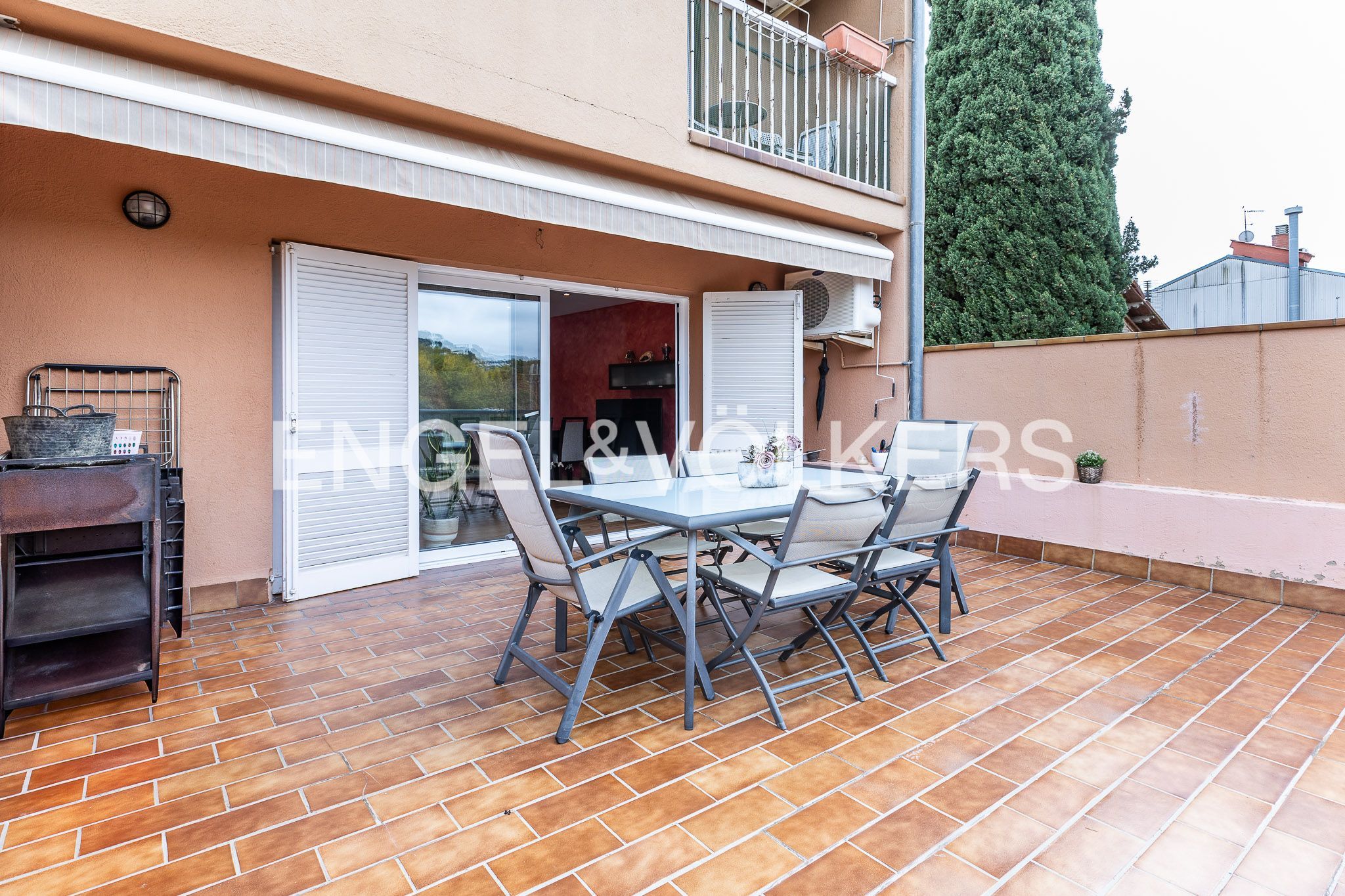 Terrace of Single-family semi-detached for sale in Bigues i Riells del Fai  with Air Conditioner, Heating and Private garden