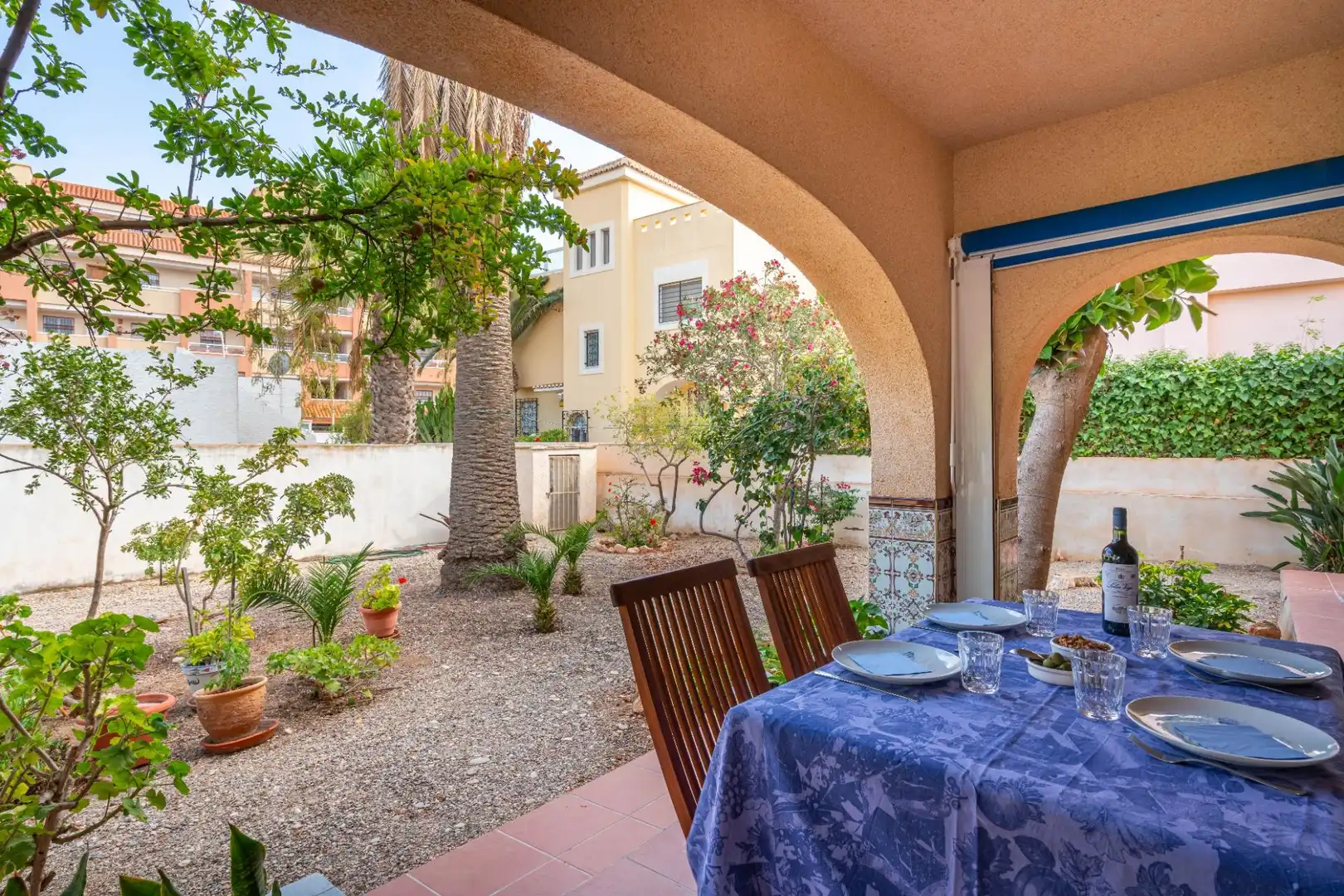 Garden of Houses for sale in Roquetas de Mar