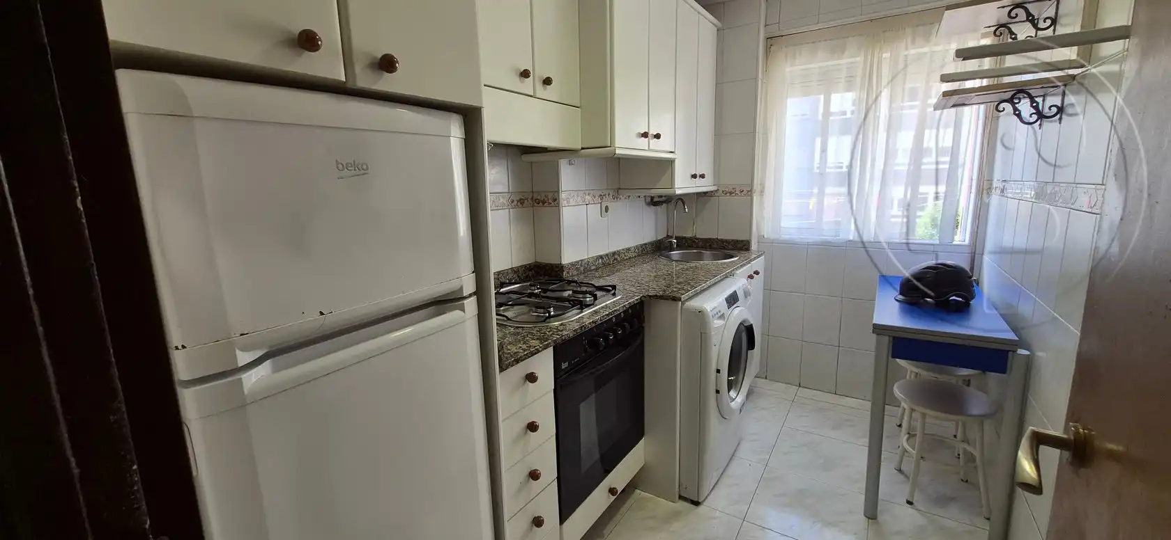 Kitchen of Flat for rent in Santander  with Heating, Parquet flooring and Furnished